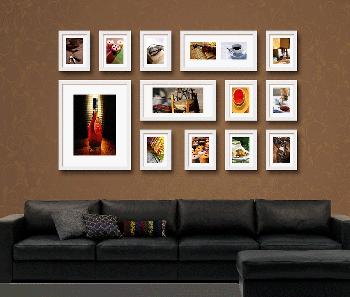 美丽元素 照片墙 照片墙 客厅 照片墙 欧式 客厅 实木