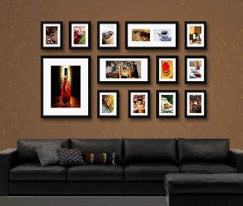 美丽元素 照片墙 照片墙 客厅 照片墙 欧式 客厅 实木