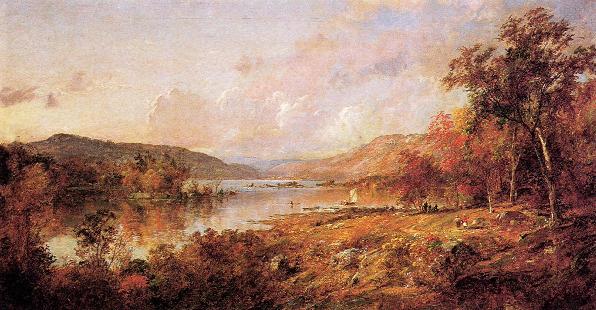 九月的格林伍德湖 油画 欧式油画 欧式风景油画 装饰国