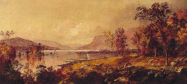 新泽西州的格林伍德湖泊 油画 欧式油画 手绘油画 欧式
