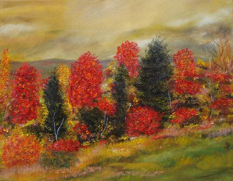 秋季艺术 油画 油画 客厅 手绘 装饰画