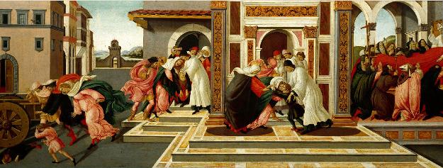 最后的奇迹和圣齐诺之死_油画_欧式油画_手绘油画_装饰画