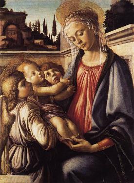 圣母玛利亚和圣子_油画_欧式油画_欧式人物油画_装饰画