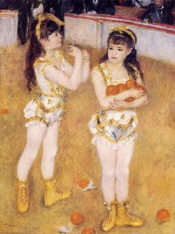 马戏团的两个小女孩
