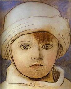 孩童时期的保罗油画