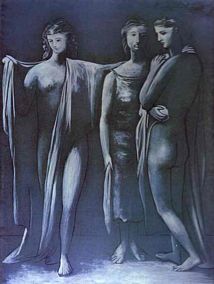 三个女人 手绘油画
