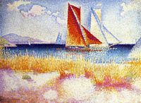 赛舟会油画 手绘油画